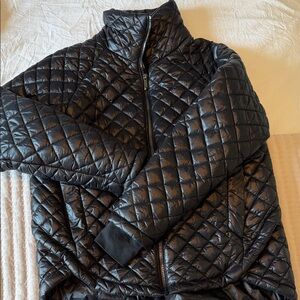 BCBGeneration Black Quilted Zip-Up Jacket